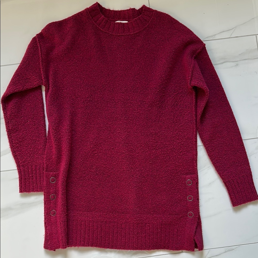 Caslon Women's Crew Neck Sweater - Deep Red